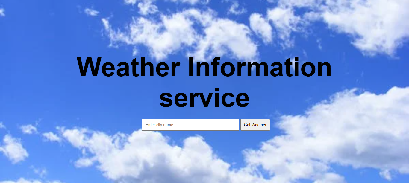 Weather Info Services